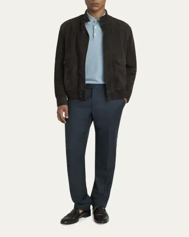Brioni Men's Sea Island Polo Shirt | Thumbnail 15