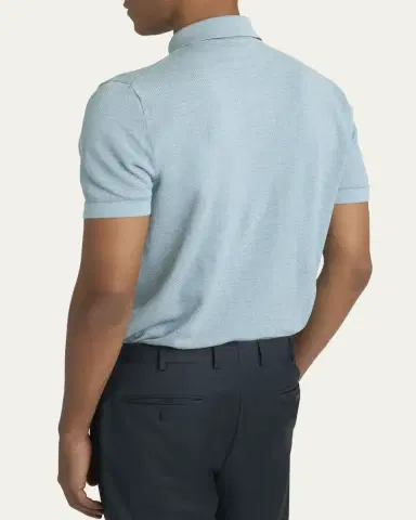 Brioni Men's Sea Island Polo Shirt | Thumbnail 16