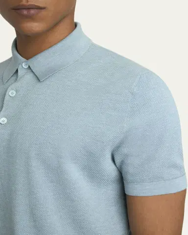 Brioni Men's Sea Island Polo Shirt | Thumbnail 18