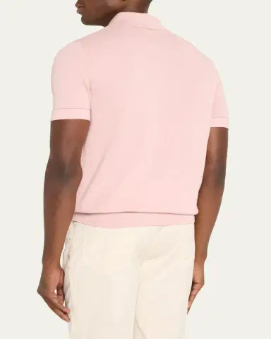 Brioni Men's Sea Island Polo Shirt | Thumbnail 3