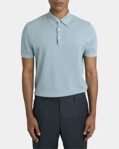 Brioni Men's Sea Island Polo Shirt | Thumbnail 21