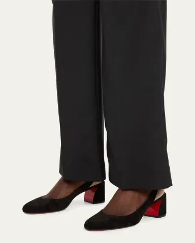 Christian Louboutin 55mm So Jane Suede Slingback Pumps | Thumbnail 2