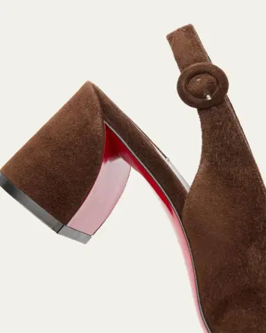 Christian Louboutin 55mm So Jane Suede Slingback Pumps | Thumbnail 9