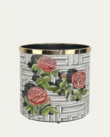 Fornasetti Paper Basket - Musciarabia Con Rose Colore | Thumbnail 3