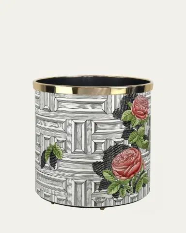 Fornasetti Paper Basket - Musciarabia Con Rose Colore | Thumbnail 4