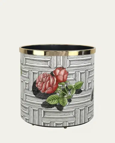 Fornasetti Paper Basket - Musciarabia Con Rose Colore | Thumbnail 5