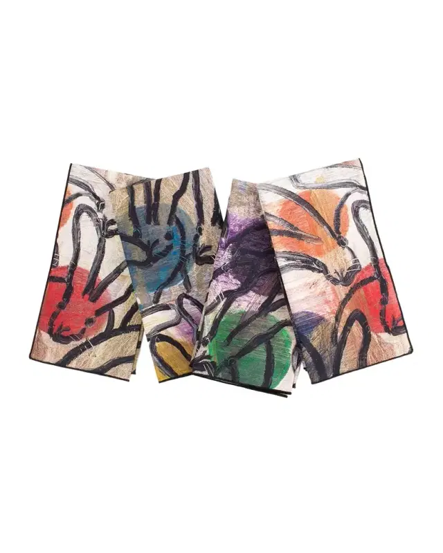 Rabbits and Orbs Cotton Dinner Napkin