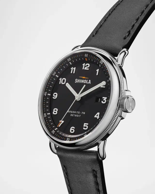 Canfield Leather Watch, 43mm Canfield Leather Watch, 43mm