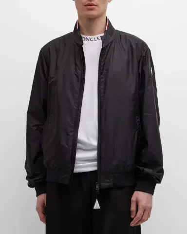 Moncler Men's Reppe Nylon Zip Jacket | Thumbnail 4
