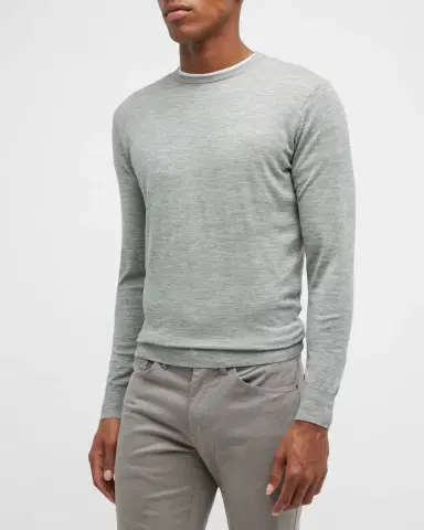Peter Millar Men's Excursionist Flex Wool Sweater | Thumbnail 4 Peter Millar Men's Excursionist Flex Wool Sweater | Thumbnail 4