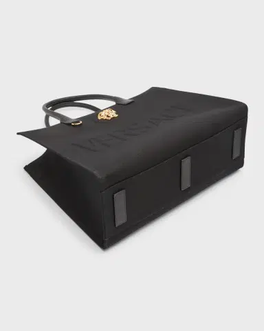 Versace La Medusa Logo Canvas Tote Bag | Thumbnail 7 Versace La Medusa Logo Canvas Tote Bag | Thumbnail 7