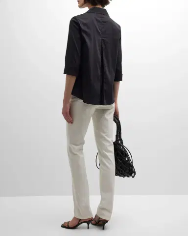 Finley 3/4-Sleeve Stretch Cotton Swing Shirt | Thumbnail 5 Finley 3/4-Sleeve Stretch Cotton Swing Shirt | Thumbnail 5
