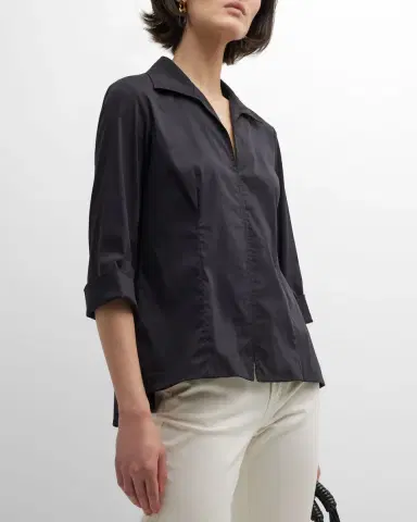 Finley 3/4-Sleeve Stretch Cotton Swing Shirt | Thumbnail 6 Finley 3/4-Sleeve Stretch Cotton Swing Shirt | Thumbnail 6