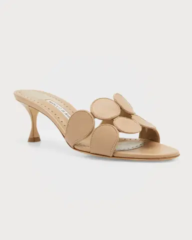 Manolo Blahnik Haribalmu Leather Slide Sandals | Thumbnail 2