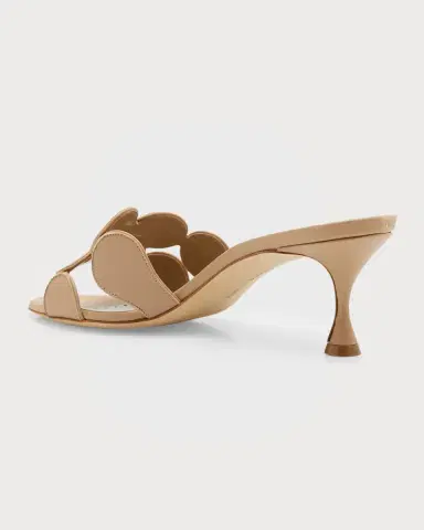 Manolo Blahnik Haribalmu Leather Slide Sandals | Thumbnail 3