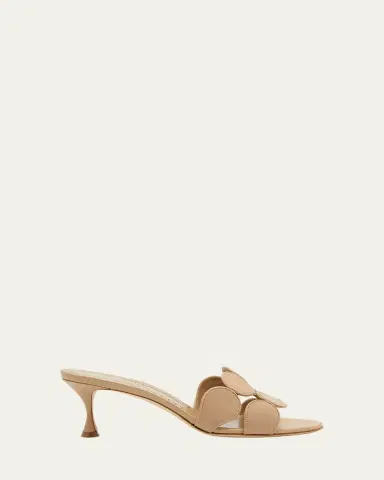 Manolo Blahnik Haribalmu Leather Slide Sandals | Thumbnail 7