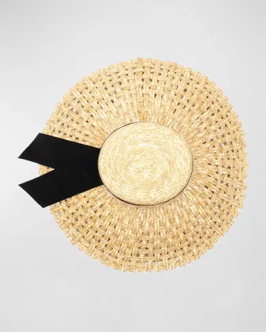 Eugenia Kim Mirabel Natural Straw Wide-Brim Sun Hat | Thumbnail 3