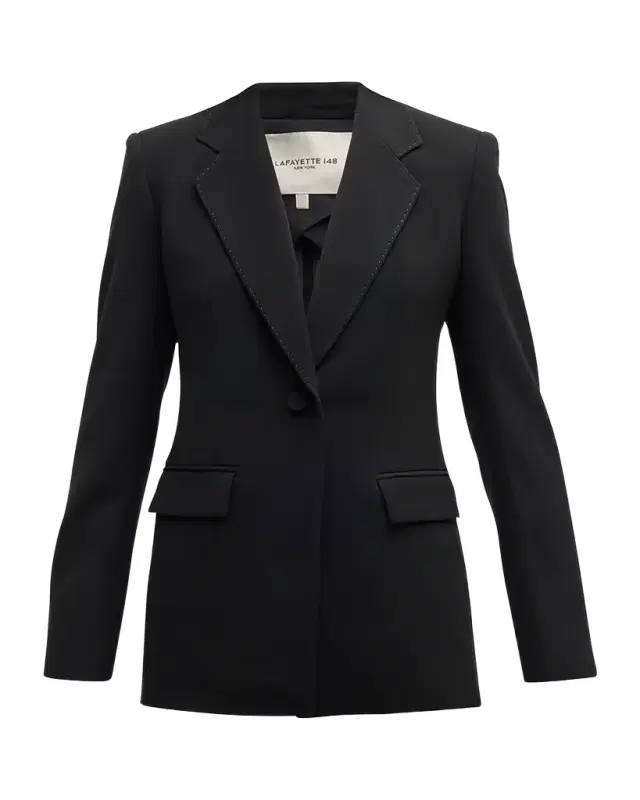 Lafayette 148 New York Holder Single-Button Jacket