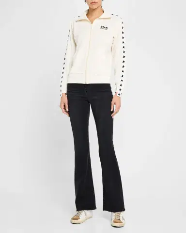 Golden Goose Grosgrain-Trim Tech Jersey Track Jacket | Thumbnail 2 Golden Goose Grosgrain-Trim Tech Jersey Track Jacket | Thumbnail 2