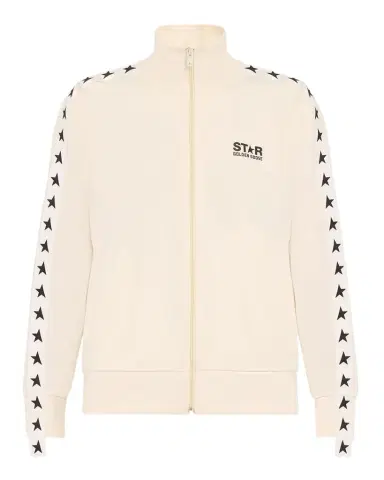 Golden Goose Grosgrain-Trim Tech Jersey Track Jacket | Thumbnail 1 Golden Goose Grosgrain-Trim Tech Jersey Track Jacket | Thumbnail 1