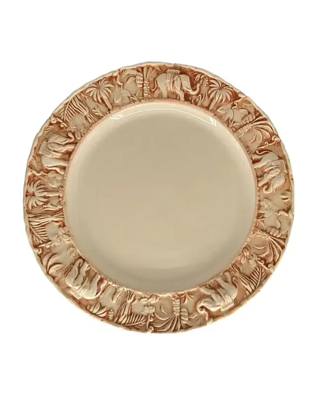 La Menagerie Ottomane Handpainted Salad Plate - Pink, Set of 4