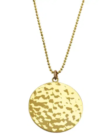 Jennifer Meyer Hammered Disc Pendant Necklace | Thumbnail 1