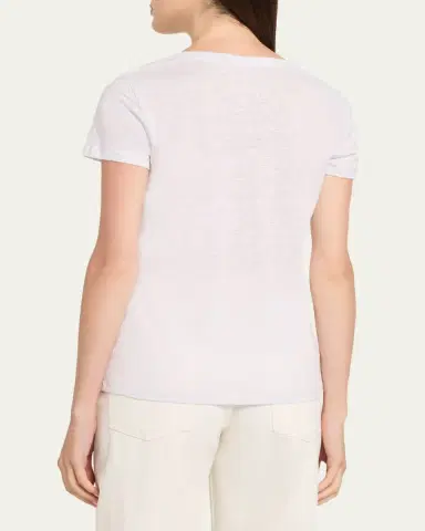 MAJESTIC FILATURES Short-Sleeve Stretch Linen Top | Thumbnail 3 MAJESTIC FILATURES Short-Sleeve Stretch Linen Top | Thumbnail 3