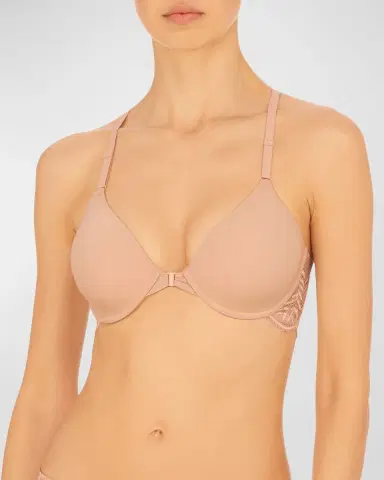 Natori Lush Lace-Back Front-Closure Contour Bra | Thumbnail 1 Natori Lush Lace-Back Front-Closure Contour Bra | Thumbnail 1