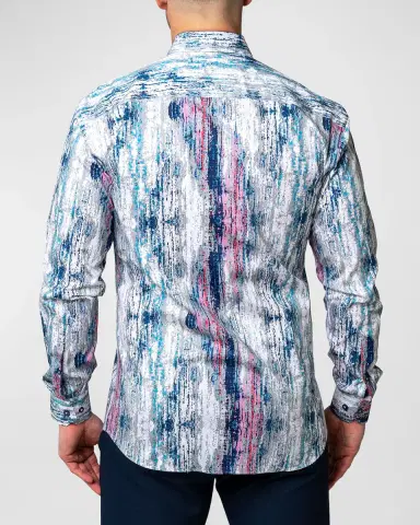 Maceoo Men's Fibonacci Multi-Stripe Dress Shirt | Thumbnail 2 Maceoo Men's Fibonacci Multi-Stripe Dress Shirt | Thumbnail 2