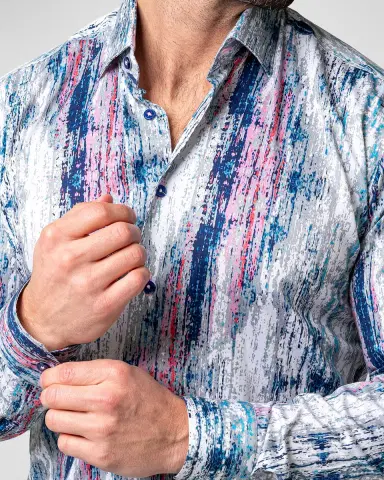 Maceoo Men's Fibonacci Multi-Stripe Dress Shirt | Thumbnail 3 Maceoo Men's Fibonacci Multi-Stripe Dress Shirt | Thumbnail 3