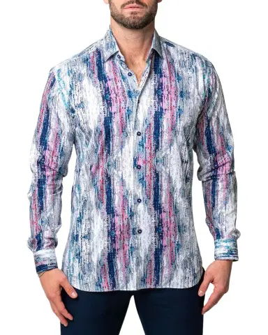 Maceoo Men's Fibonacci Multi-Stripe Dress Shirt | Thumbnail 1 Maceoo Men's Fibonacci Multi-Stripe Dress Shirt | Thumbnail 1