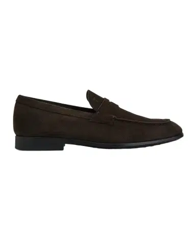 Tod's Men's Moccasino Suede Penny Loafers | Thumbnail 1