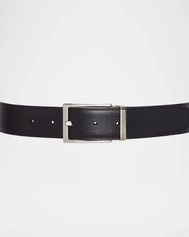 Ferragamo Men's Double Adjustable Leather Belt | Thumbnail 2 Ferragamo Men's Double Adjustable Leather Belt | Thumbnail 2
