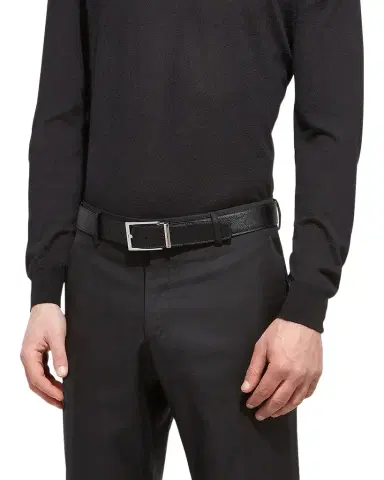 Ferragamo Men's Double Adjustable Leather Belt | Thumbnail 1 Ferragamo Men's Double Adjustable Leather Belt | Thumbnail 1