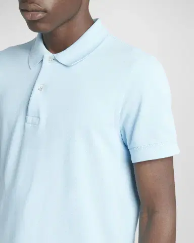 Tom Ford Men's Cotton Pique Polo Shirt | Thumbnail 4 Tom Ford Men's Cotton Pique Polo Shirt | Thumbnail 4