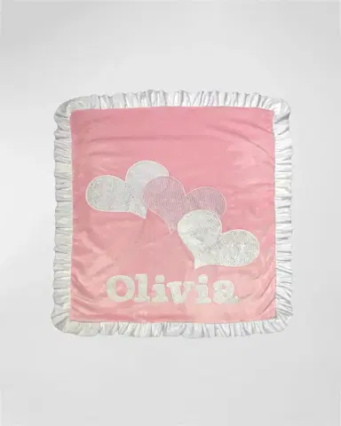 Boogie Baby Triple Hearts Personalized Blanket | Thumbnail 3 Boogie Baby Triple Hearts Personalized Blanket | Thumbnail 3