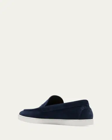 Christian Louboutin Men's Varsiboat Red Sole Leather Boat Shoes | Thumbnail 4 Christian Louboutin Men's Varsiboat Red Sole Leather Boat Shoes | Thumbnail 4