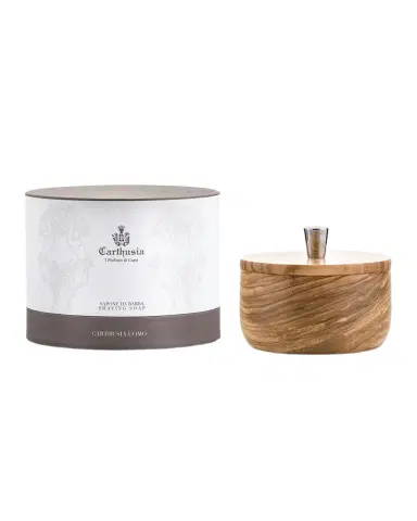 Carthusia Men's Salone da Barba Shaving Soap with Olive Bowl, 5.2 oz. | Thumbnail 1