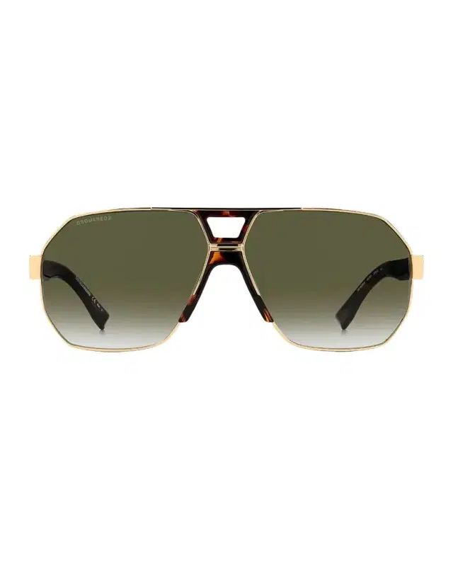 Men's Double-Bridge Square Sunglasses