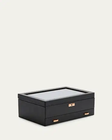 Wolf Axis 10-Piece Watch Box with Drawer | Thumbnail 2 Wolf Axis 10-Piece Watch Box with Drawer | Thumbnail 2