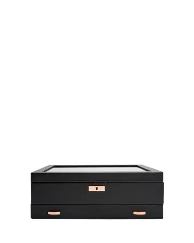 Wolf Axis 10-Piece Watch Box with Drawer | Thumbnail 1 Wolf Axis 10-Piece Watch Box with Drawer | Thumbnail 1