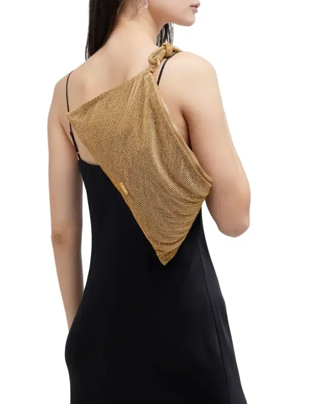 Cult Gaia Hera Knotted Rhinestone Mini Shoulder Bag