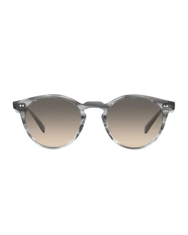 Oliver Peoples Men 's The Romare Sun Keyhole-Bridge Round Sunglasses