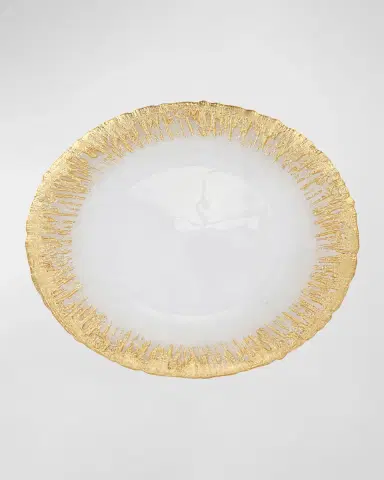 Vietri Rufolo Glass Metallic Brushstroke Dinner Plate | Thumbnail 2 Vietri Rufolo Glass Metallic Brushstroke Dinner Plate | Thumbnail 2