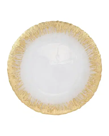 Vietri Rufolo Glass Metallic Brushstroke Dinner Plate | Thumbnail 1 Vietri Rufolo Glass Metallic Brushstroke Dinner Plate | Thumbnail 1