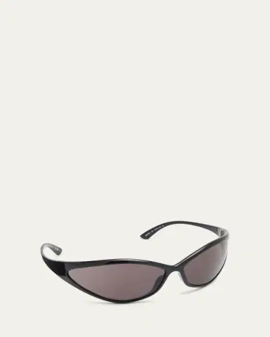 Balenciaga Men's Acetate Wrap Sunglasses | Thumbnail 3