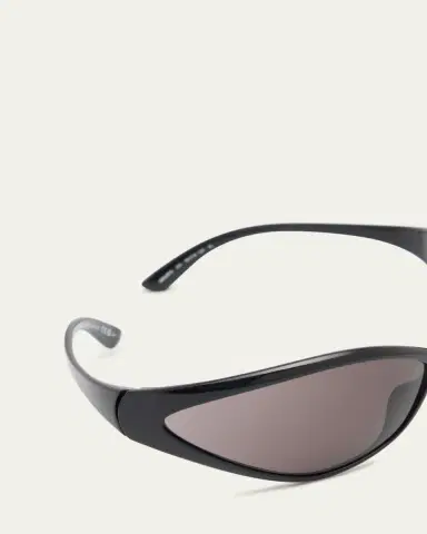 Balenciaga Men's Acetate Wrap Sunglasses | Thumbnail 4
