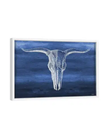 The Oliver Gal Artist Co. Skull in Bleu Giclée Art Print | Thumbnail 1 The Oliver Gal Artist Co. Skull in Bleu Giclée Art Print | Thumbnail 1