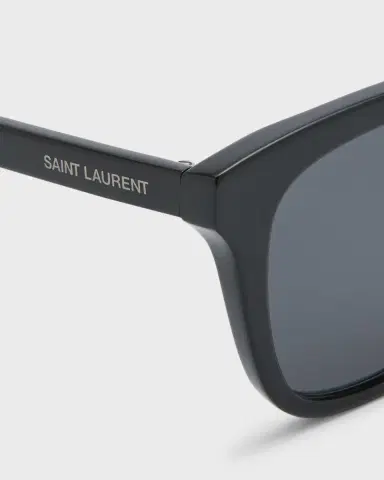 Saint Laurent Logo Square Acetate Sunglasses | Thumbnail 4 Saint Laurent Logo Square Acetate Sunglasses | Thumbnail 4