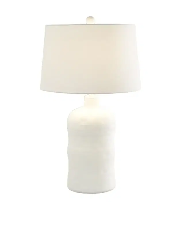 Old World Design Sloane Smooth White Lamp